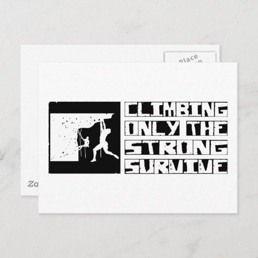 Beklimming overleving briefkaart (Voorkant / Achterkant)