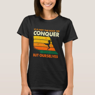 Beklimming van de bergklimberingen in Bouldering T-shirt