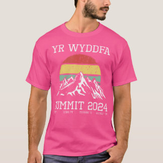 Beklommen Yr Wyddfa Snowdon Summit 2024 Sun Cymru T-shirt