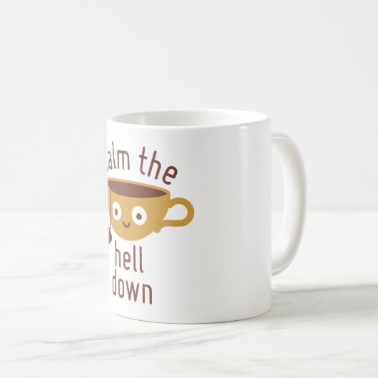 BEKNOM DE HELL DOWN KOFFIEMOK (Voorkant rechts)