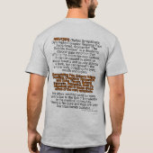 BEKNOP DE STEUN VAN DE ADVOCAAT...CRPS T-SHIRT (Achterkant)