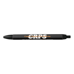 BEKNOP DE STEUN VAN DE ADVOCAAT...CRPS ZWARTE INKT PEN