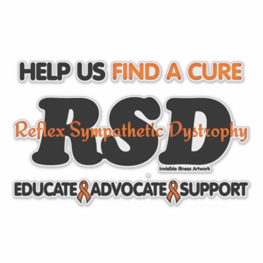 BEKNOPEN STEUN VOOR ADVOCAAT...RSD STICKER (Voorkant)