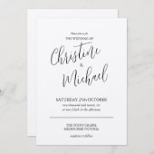 Beknopt eenvoudig klassiek ontwerp kaart (Voorkant / Achterkant)