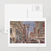 Beknopt overzicht op Busy Broadway Briefkaart (Voorkant / Achterkant)