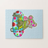 BEKNOPTE MUIS BIJ DE BEACH JIGSAW PUZZLE LEGPUZZEL (Horizontaal)