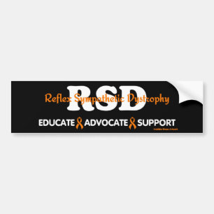 BEKNOPTE VOORAFGAANDE SUPPORT.. RSD/CRPS BUMPERSTICKER
