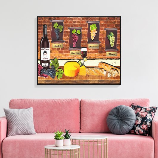 Beko Wijngaard Canvas Afdruk (Insitu (Woonkamer))