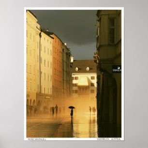 BEKOORLIJKE ILLUSTRATIE INNSBRUCK OOSTENRIJK POSTER