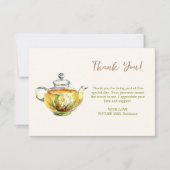 BEKOORLIJKE Kamille Bruidsthee Party Bedankkaart (Voorkant)