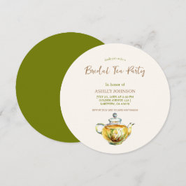 BEKOORLIJKE Kamille Bruilofts Thee Party Kaart