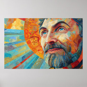 Bekroond door licht poster