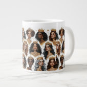 Bekroond in Wisdom Jumbo Mok (Voorkant rechts)