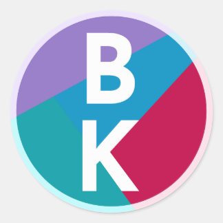 Bekroonde Kaarten Logo Ronde Sticker