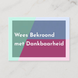 Bekroonde Kaarten Visitekaartje