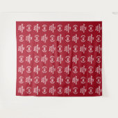 Bekroonde kijkpartij | Achtergrond rode tapijt Wandkleed (Voorkant (horizontaal))