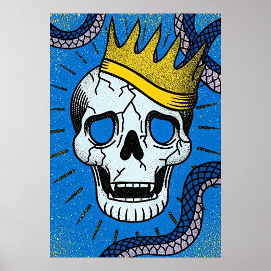 Bekroonde slang en schedel erfenis poster (Voorkant)