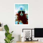 Beksiński Third Eye Art Print Gotische Horror (Thuiskantoor)