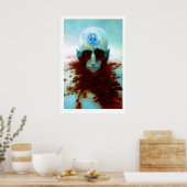 Beksiński Third Eye Art Print Gotische Horror (Keuken)