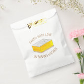 Bekt met liefdeshomemade Lemon Bar Square Baking Bedankzakje (Gezegeld)