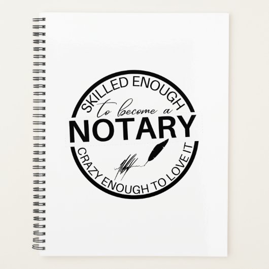 Bekwaam genoeg om notaris te worden planner (Voorkant)