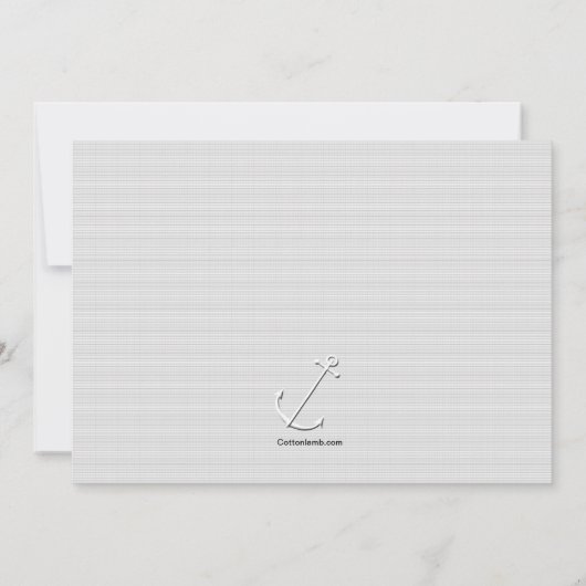 Bekwame Sailor foto uitnodiging (Achterkant)