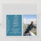 Bekwame Sailor foto uitnodiging (Voorkant / Achterkant)