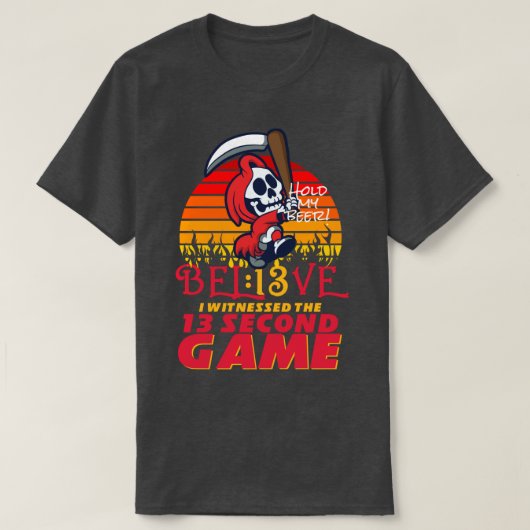 BEL13VE Kansas City Be the Grim Reaper 13 Tweede G T-shirt (Design voorkant)