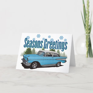 Bel Air 1957 met sneeuw Kaart