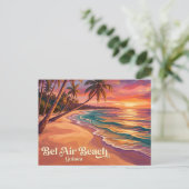 Bel Air-strand Guinee Briefkaart (Staand voorkant)