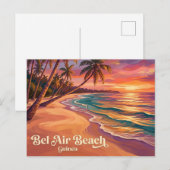 Bel Air-strand Guinee Briefkaart (Voorkant / Achterkant)