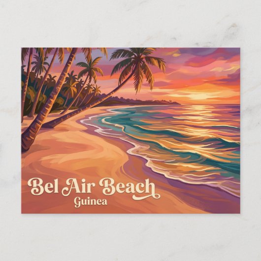 Bel Air-strand Guinee Briefkaart (Voorkant)