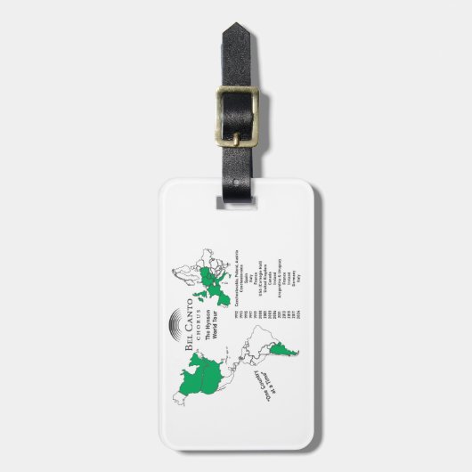 Bel Canto Italië Tour Bagagelabel (Voorkant verticaal)