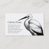 Bel de Doula Stork Visitekaartjes (Achterkant)