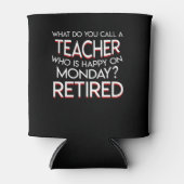 Bel de gepensioneerde leraar blij op maandag blikjeskoeler (Voorkant)