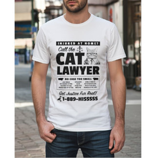 Bel de kattenadvocaat - Grappige kattenadvocaat pa T-shirt