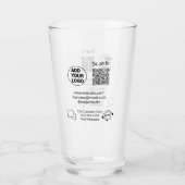 Bel de klantenservice tekst whatsapp Q R code busi Glas (Achterkant)