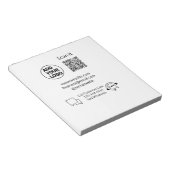 Bel de klantenservice tekst whatsapp Q R code busi Notitieblok (Schuin)