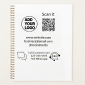 Bel de klantenservice tekst whatsapp Q R code busi Planner (Voorkant)
