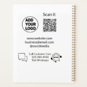 Bel de klantenservice tekst whatsapp Q R code busi Planner (Achterkant)
