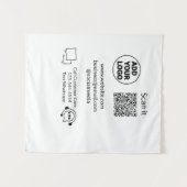 Bel de klantenservice tekst whatsapp Q R code busi Wandkleed (Voorkant (horizontaal))