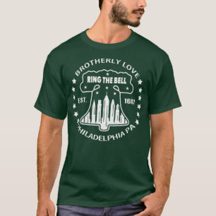 Bel de Liberty Bell Philadelphia Broederlijk T-shirt