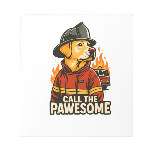 Bel de Pawesome Pet Humor Notitieblok (Voorkant)