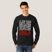 Bel een crackverslaafde t-shirt (Voorkant volledig)