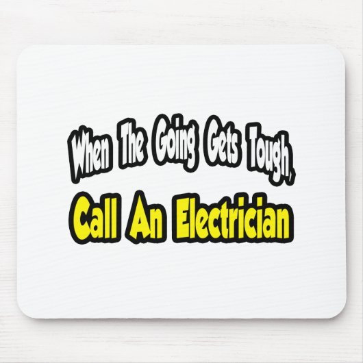 Bel een elektricien muismat (Voorkant)