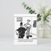 Bel een sluismaker, geen advocaat briefkaart (Staand voorkant)