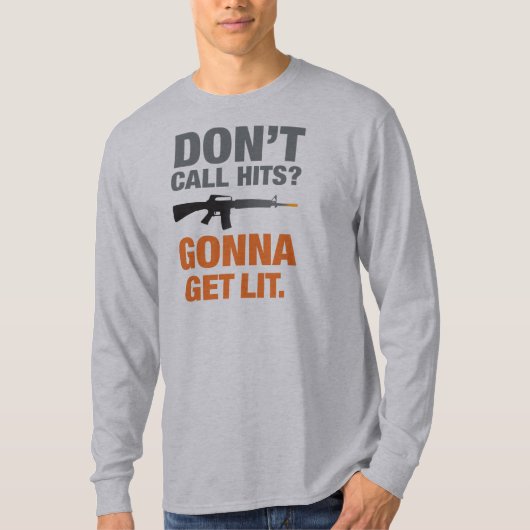 Bel geen Hits? T-shirt (Voorkant)