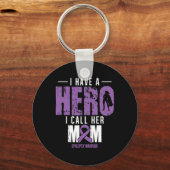 Bel haar moeder - Epilepsie Bewustzijn Geschenken  Sleutelhanger (Voorkant)