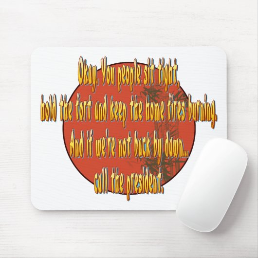 Bel het president. muismat (Met muis)