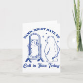 Bel in THC Vandaag Beer Grappig Lichaam Positief _ Kaart (Voorkant)